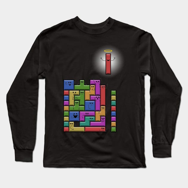 Tetris Excitement Long Sleeve T-Shirt by DingulDingul